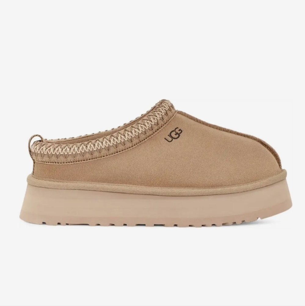 New! UGG TAZZ Platform Slipper Mustard Seed